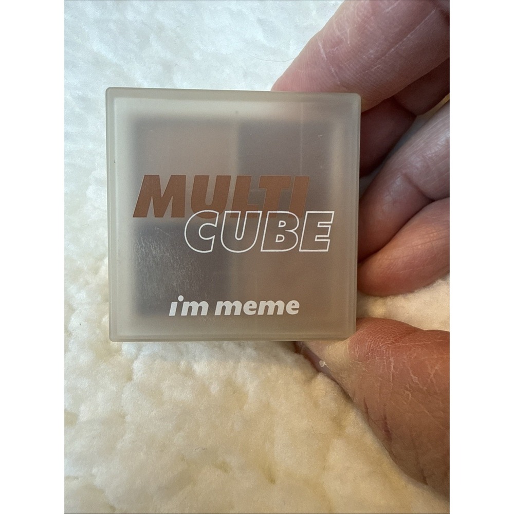 I'M MEME Multi Cube Eyeshadow & Cheek Deep Chocolate Mousse Korean Skincare NEW - Picture 7 of 11